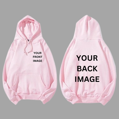 Custom Image Hoodie front and back - Close Up | Pinky Promise