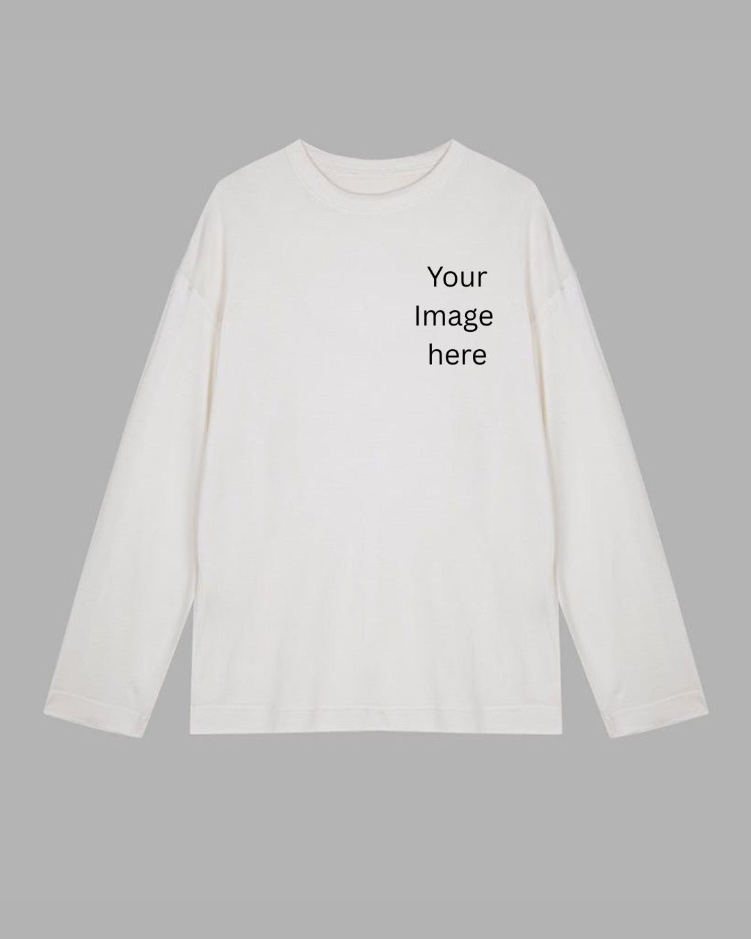 Buy Custom Image Long Sleeve Cotton T-shirt at Pinky Promise