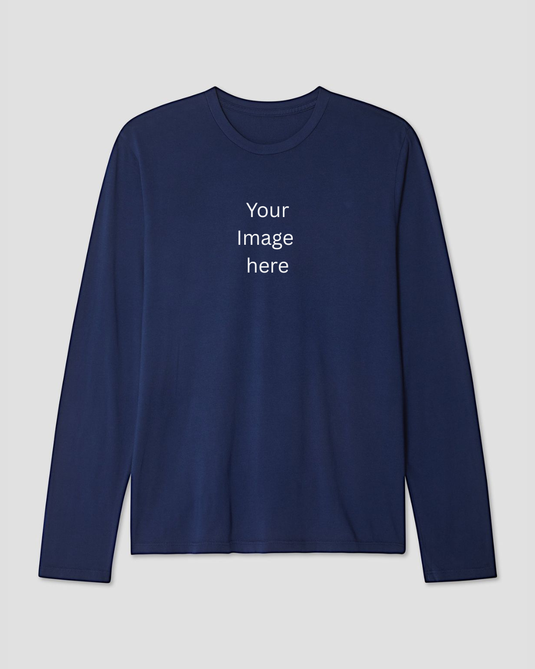Custom Image Long Sleeve Cotton T-shirt | Pinky Promise
