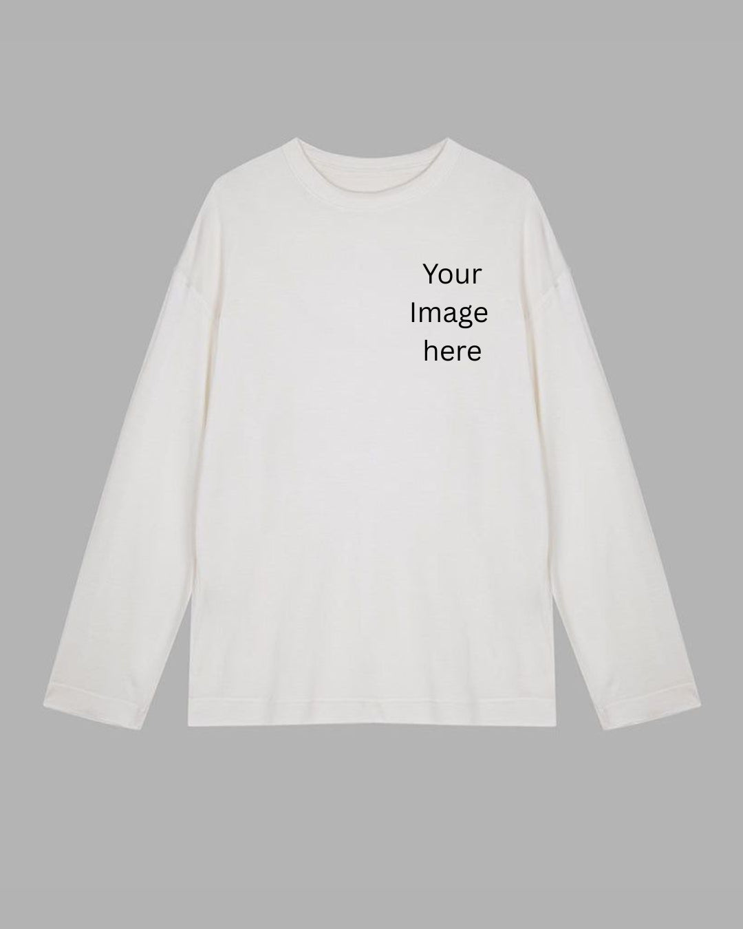 Buy Custom Image Long Sleeve Cotton T-shirt at Pinky Promise