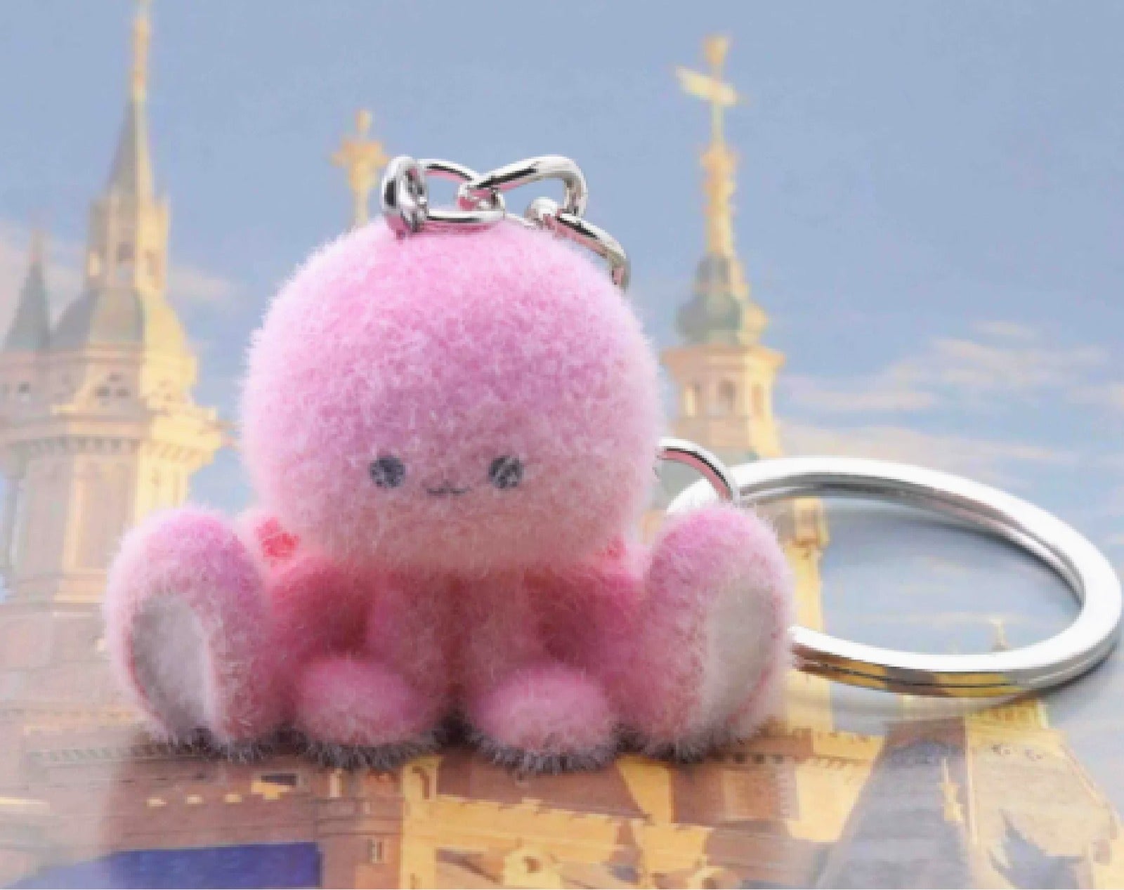 Buy Cute Octopus fuzzy keychain at Pinky Promise