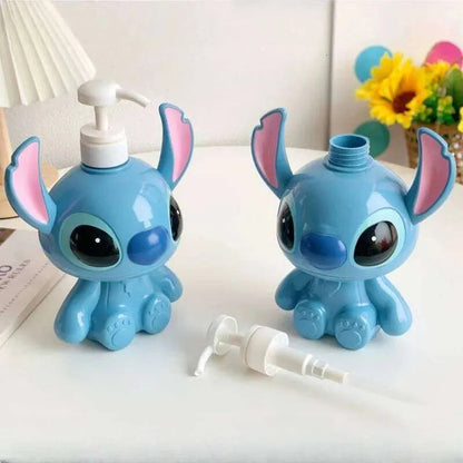 Cute Stitch Soap Dispenser – 750ml Plastic Pump Bottle for Bathroom & Kitchen | Pinky Promise