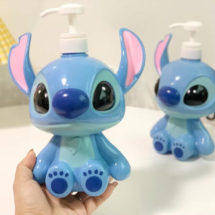Cute Stitch Soap Dispenser – 750ml Plastic Pump Bottle for Bathroom & Kitchen - Photo 4 | Pinky Promise