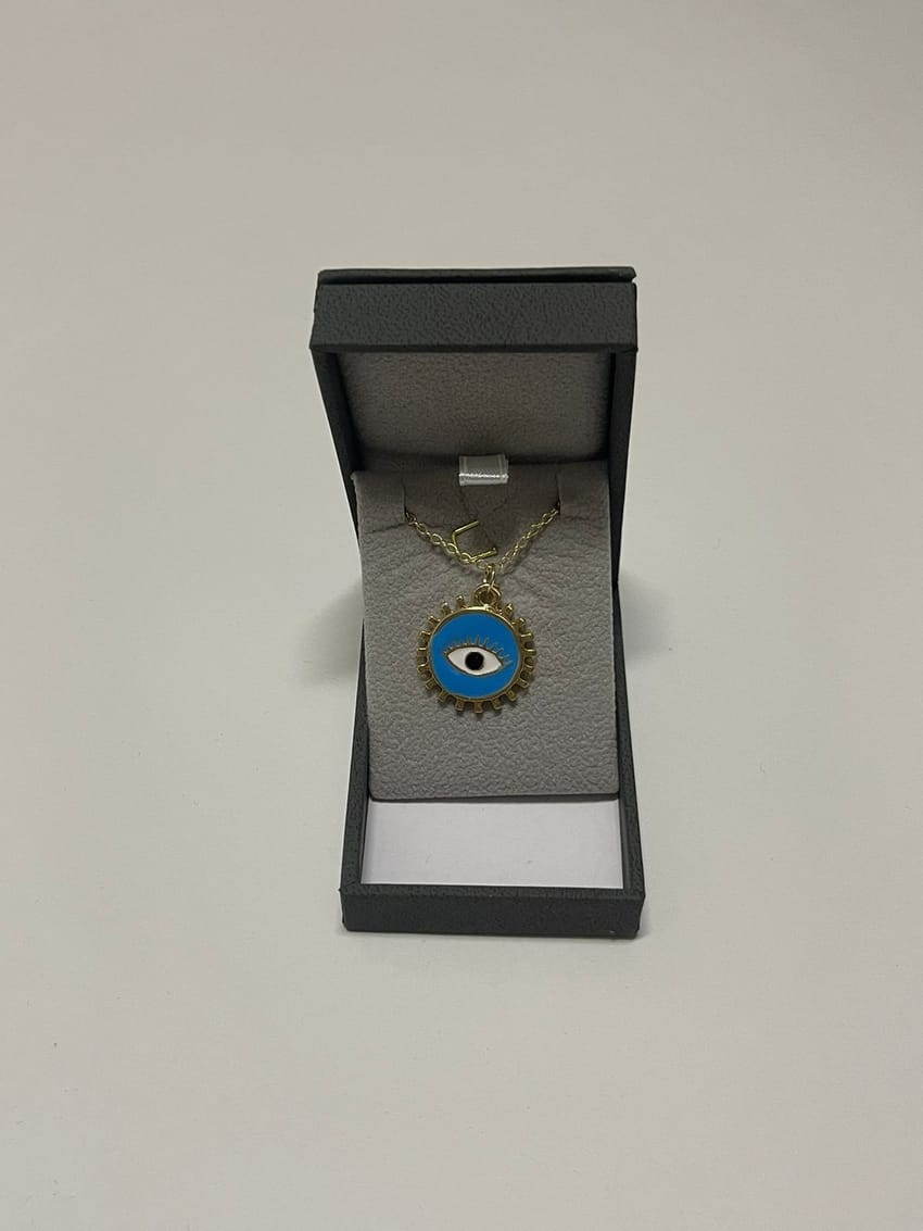 Buy devil eye plated necklace at Pinky Promise