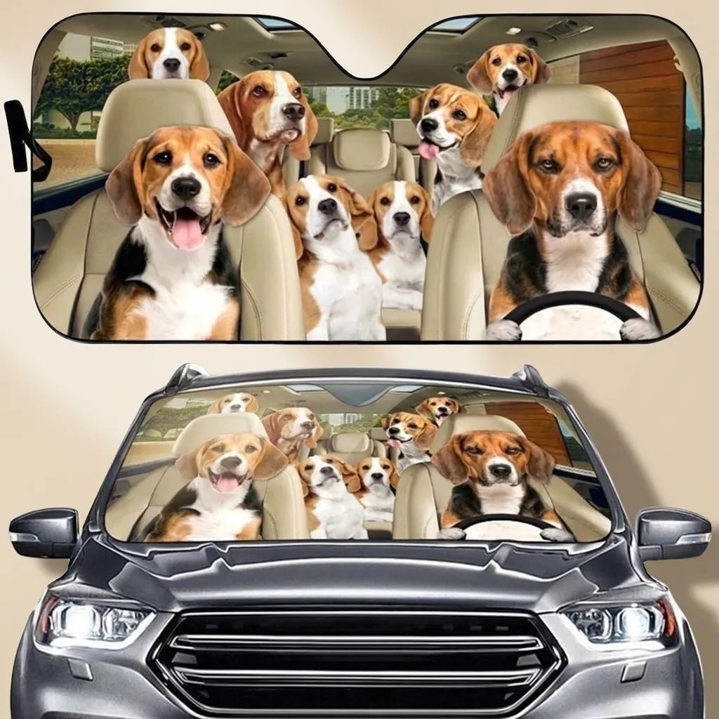 Dog Family Sun Shade - Pinky Promise