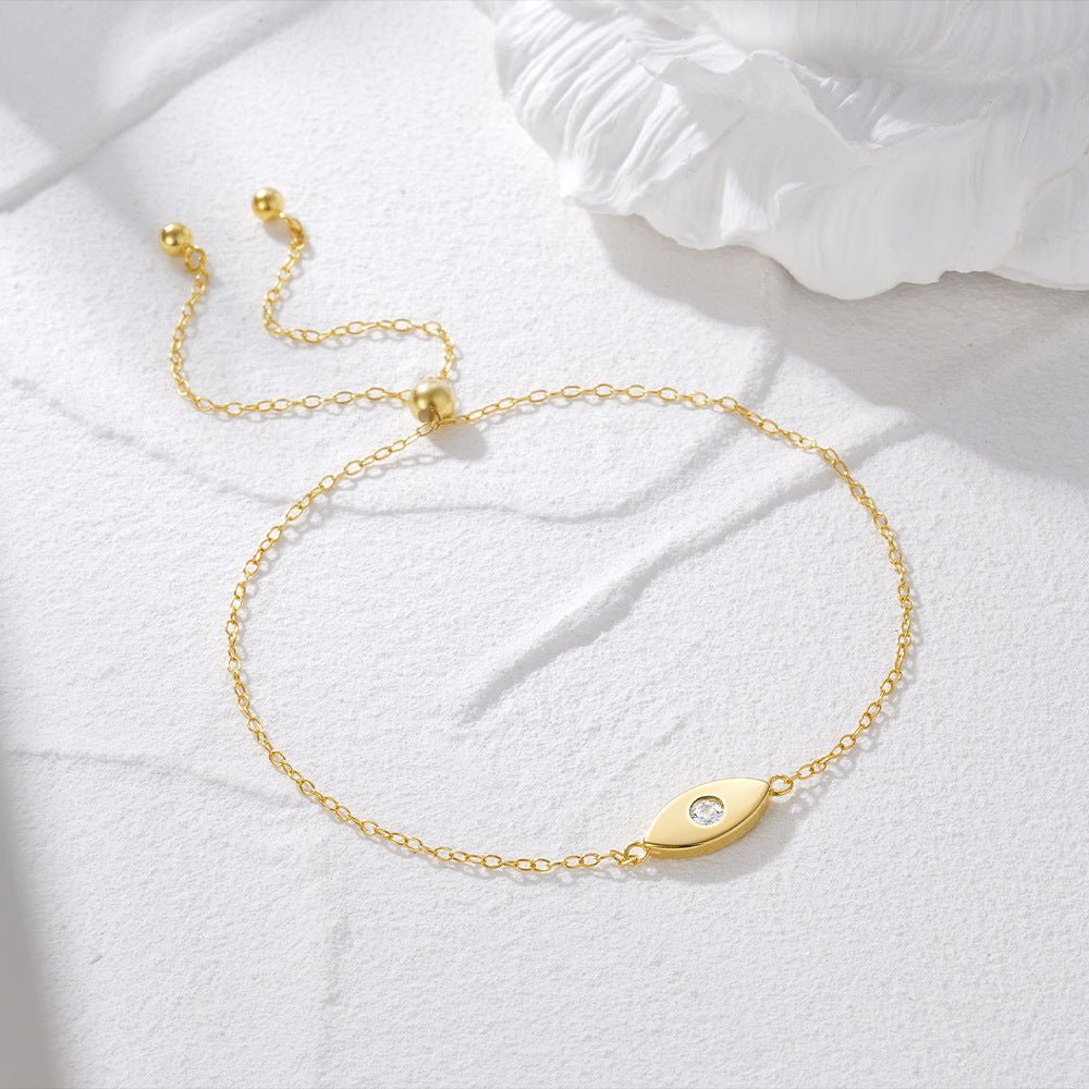 Evil Eye Charm Bracelet – 925 Sterling Silver, Gold Plated - Photo 10 | Pinky Promise