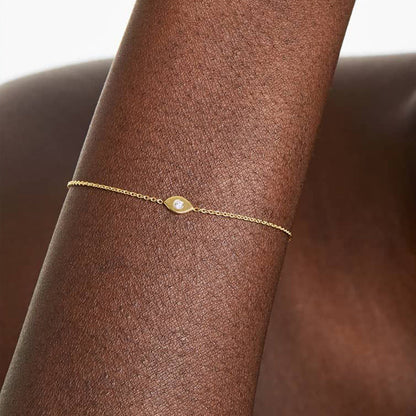 Evil Eye Charm Bracelet – 925 Sterling Silver, Gold Plated - Photo 7 | Pinky Promise