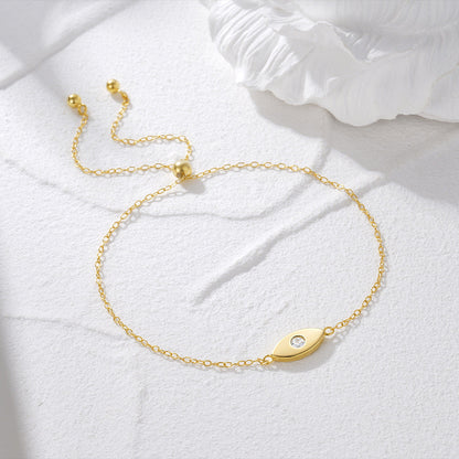 Evil Eye Charm Bracelet – 925 Sterling Silver, Gold Plated - Photo 10 | Pinky Promise