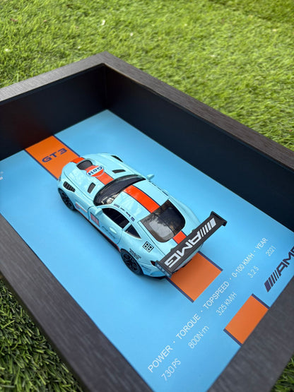 Mercedes - AMG GT3 – 3D Framed Diecast Wall Art (32cm x 23cm)