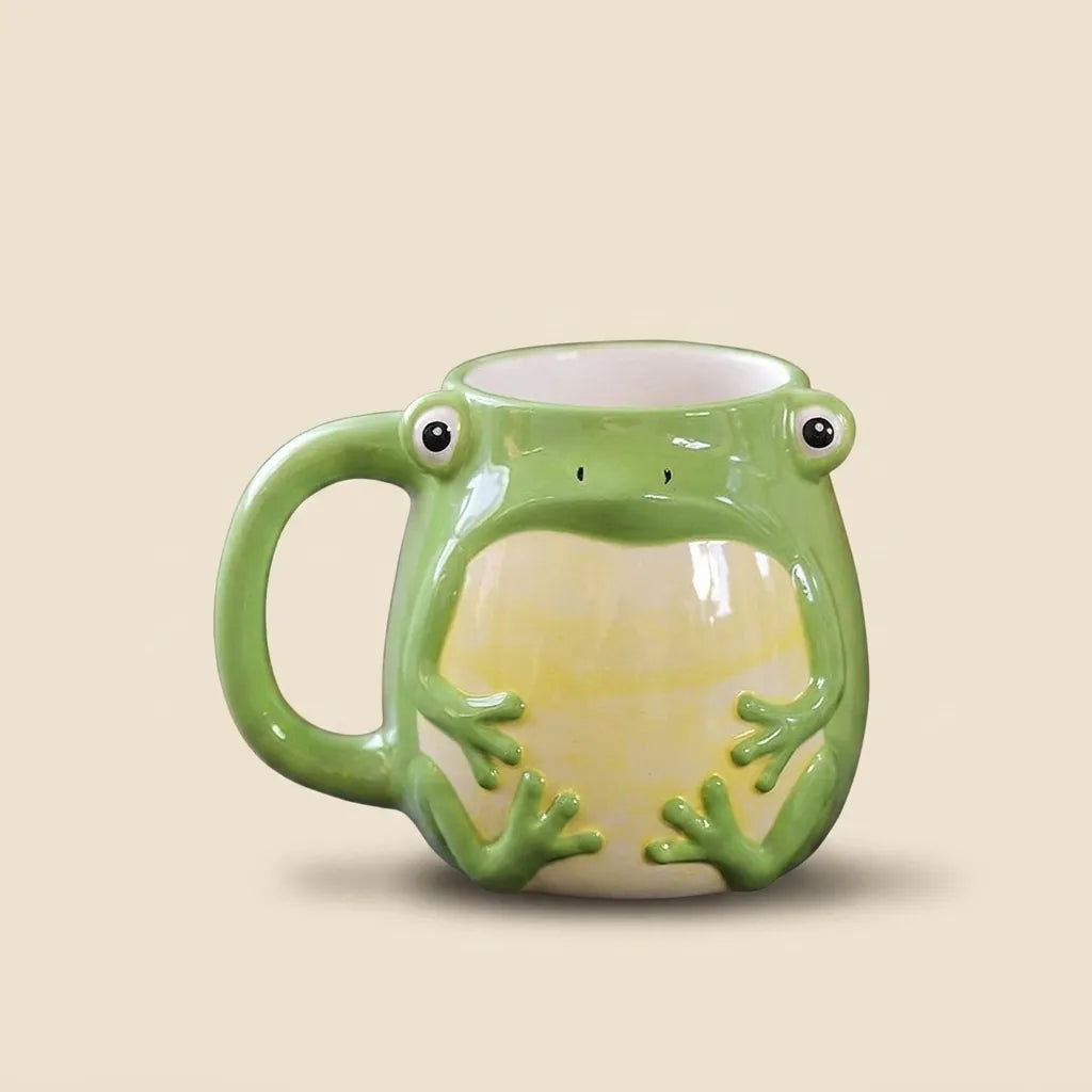 كوب سيراميك على شكل ضفدع