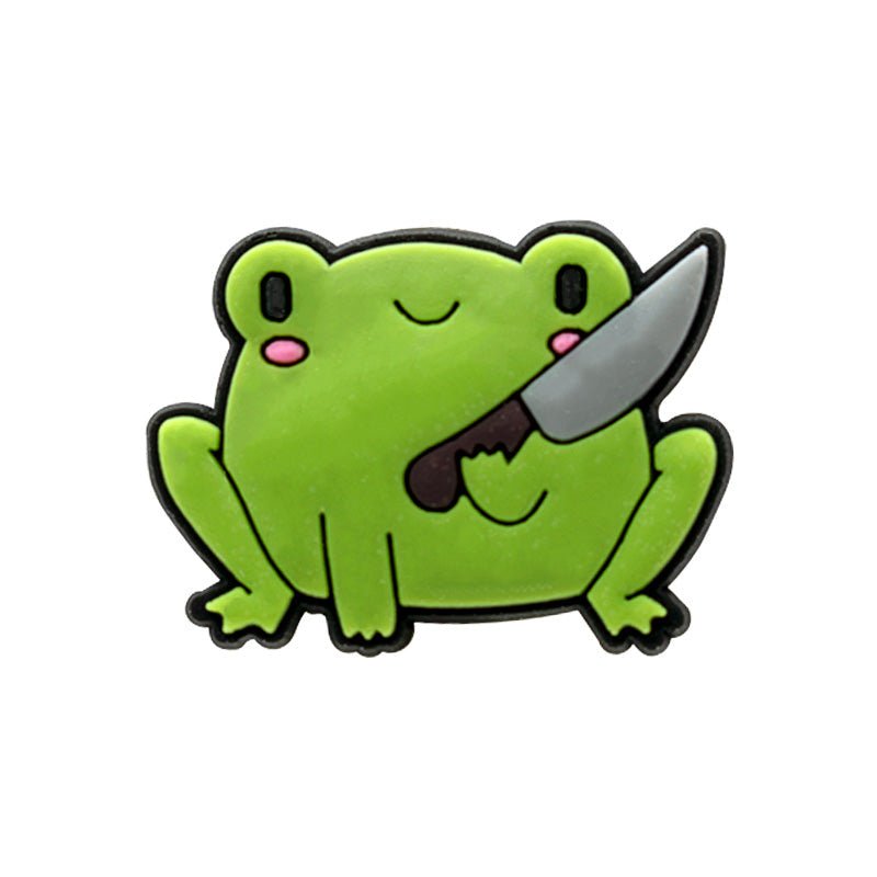 Buy Frog Holding Knife charm at Pinky Promise
