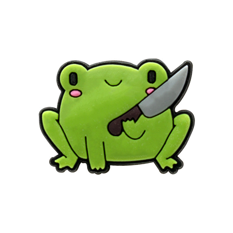 Buy Frog Holding Knife charm at Pinky Promise