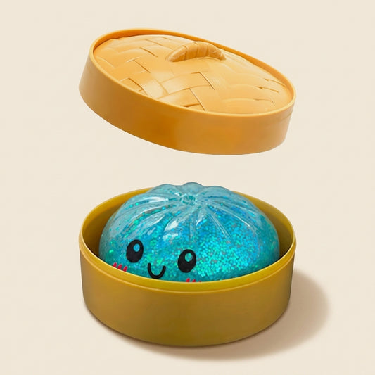 Buy Glitter Dumpling Squishy Toy with Steamer Basket - Blind Box at Pinky Promise