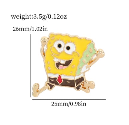Buy happy sponebob pin at Pinky Promise