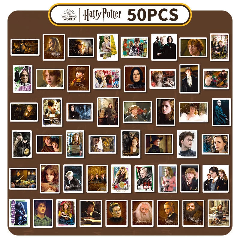 Harry Potter 50-Piece Character Sticker Pack - Close Up | Pinky Promise