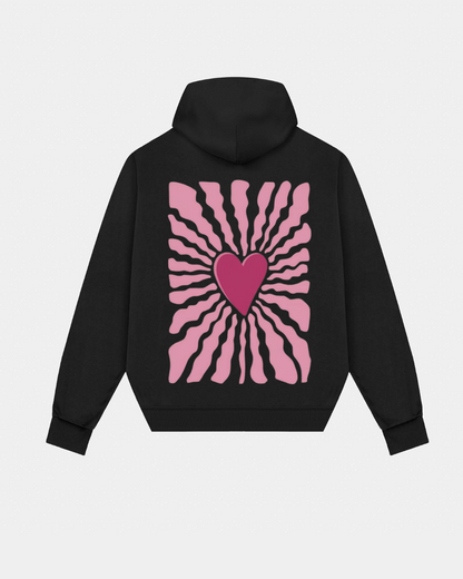 Heart hoodie - Back print - Photo 6 | Pinky Promise