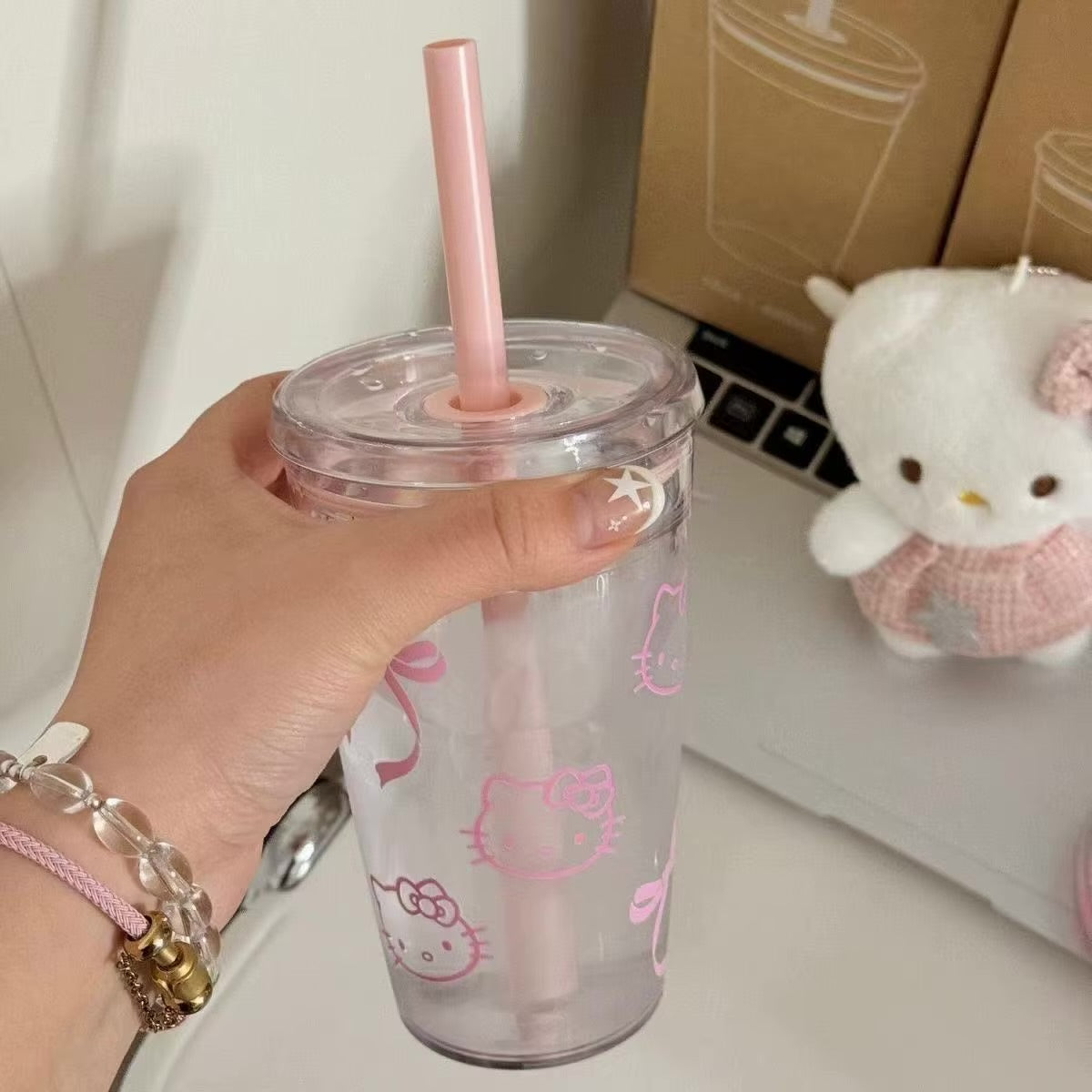 Buy hello kitty acrylic mug at Pinky Promise