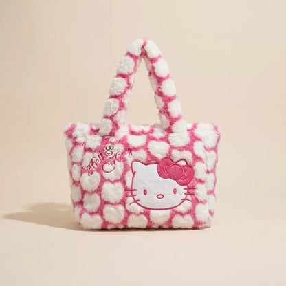 Hello kitty fuzzy hand bag