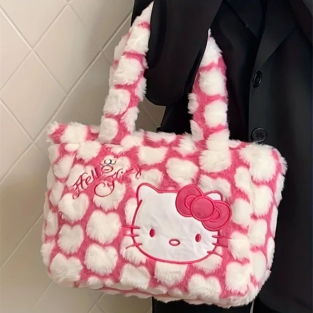 Hello kitty fuzzy hand bag | Pinky Promise