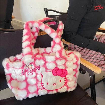 Hello kitty fuzzy hand bag - Photo 4 | Pinky Promise