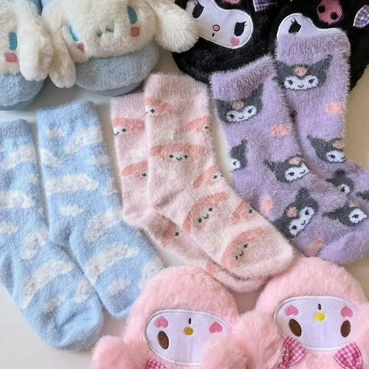 Buy Hello kitty fuzzy socks at Pinky Promise