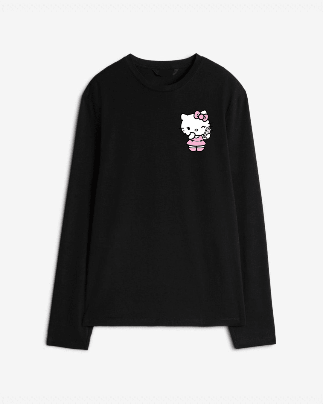 Hello kitty Long Sleeve Cotton T-shirt | Pinky Promise