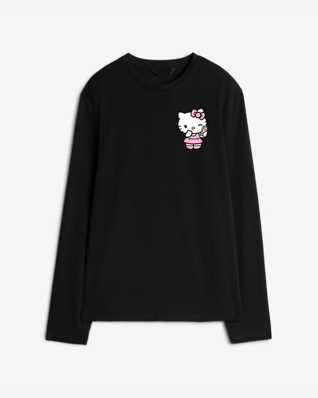 Hello kitty Long Sleeve Cotton T-shirt | Pinky Promise