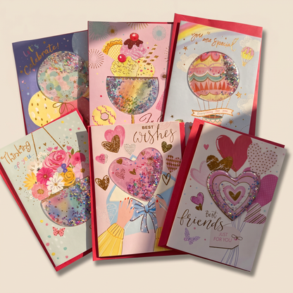 Colorful shaker Cards
