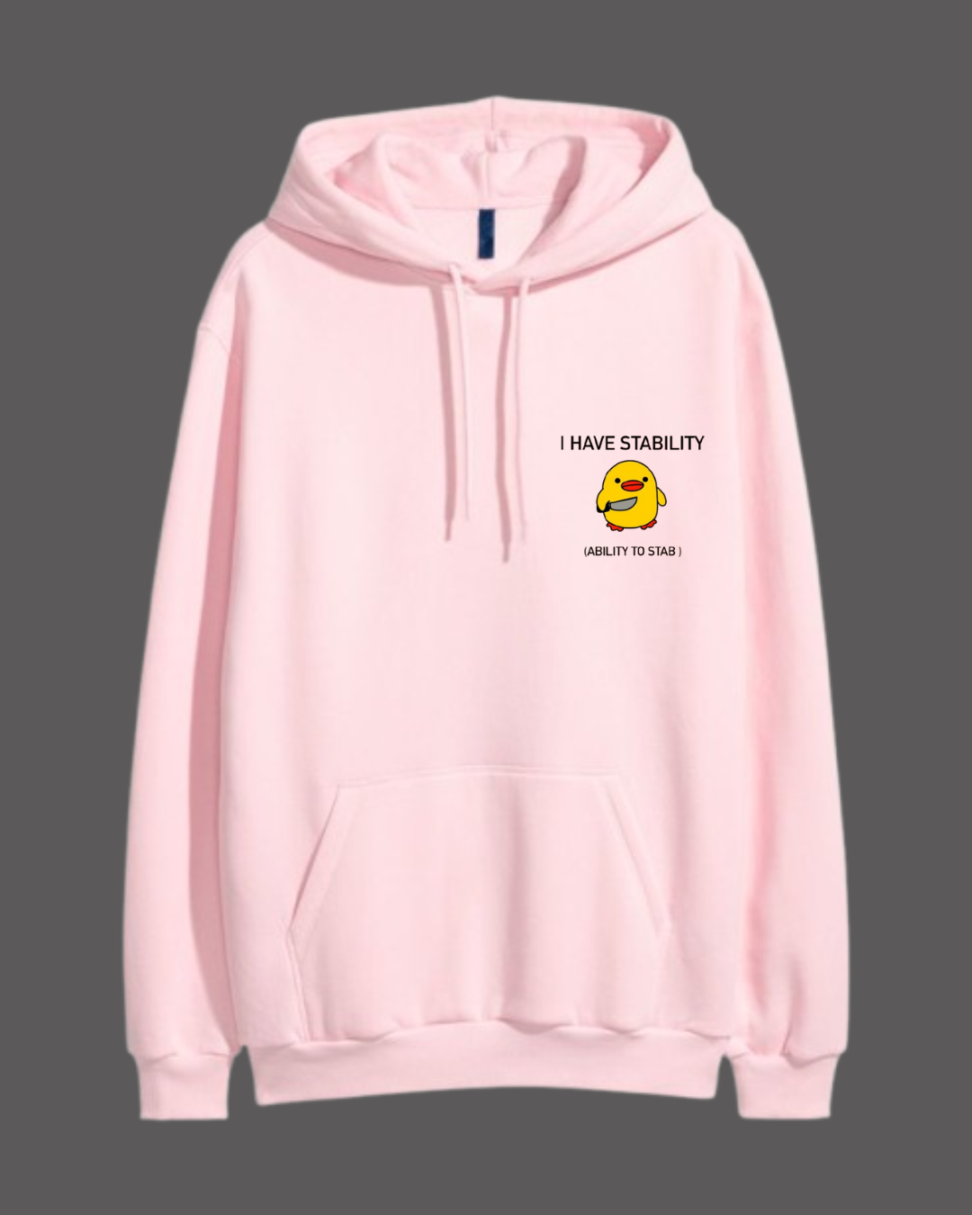 I have stability (ability to stab) hoodie - Close Up | Pinky Promise