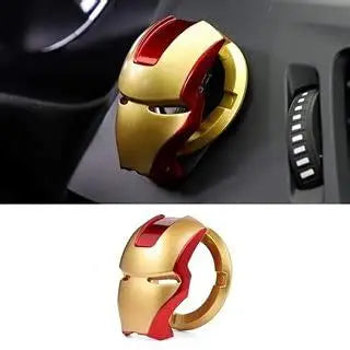 Iron man car start button cover