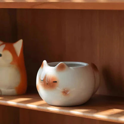 Kawaii Chubby Cat Ceramic Mugs - Photo 11 | Pinky Promise