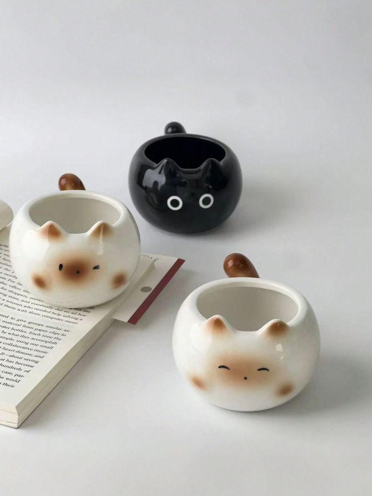 Kawaii Chubby Cat Ceramic Mugs - Photo 7 | Pinky Promise