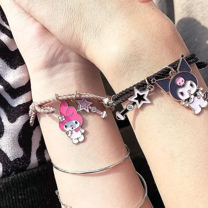 kuromi and melody matching magnetic bracelets | Pinky Promise