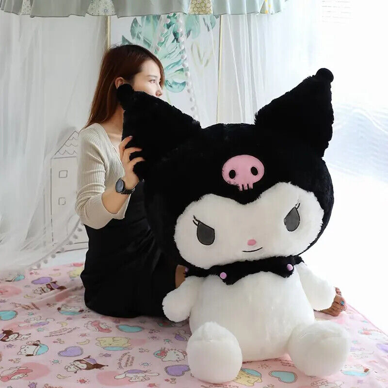 Kuromi  big fuzzy plushy - Close Up | Pinky Promise
