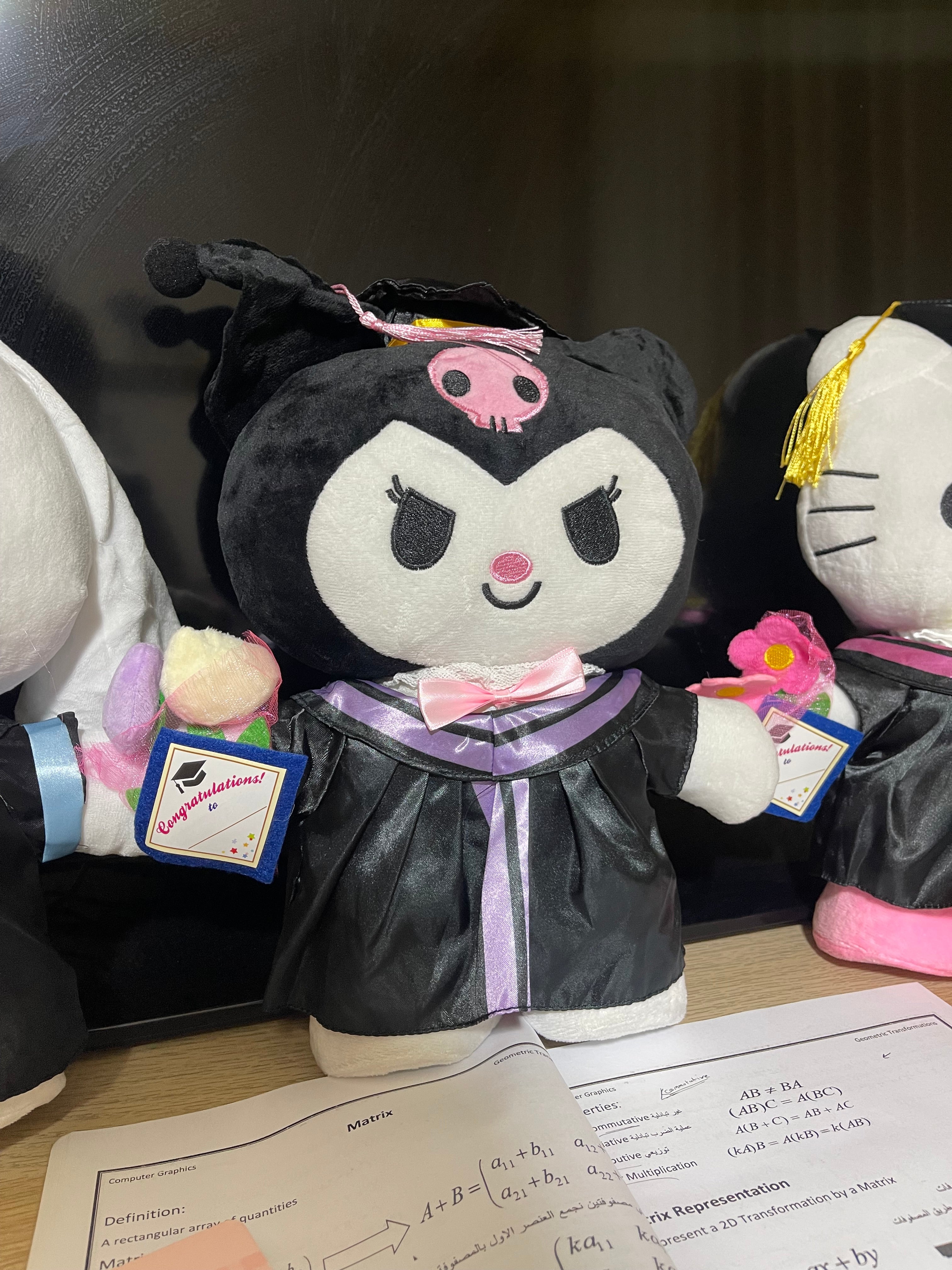 Kuromi graduation Plush - Photo 7 | Pinky Promise