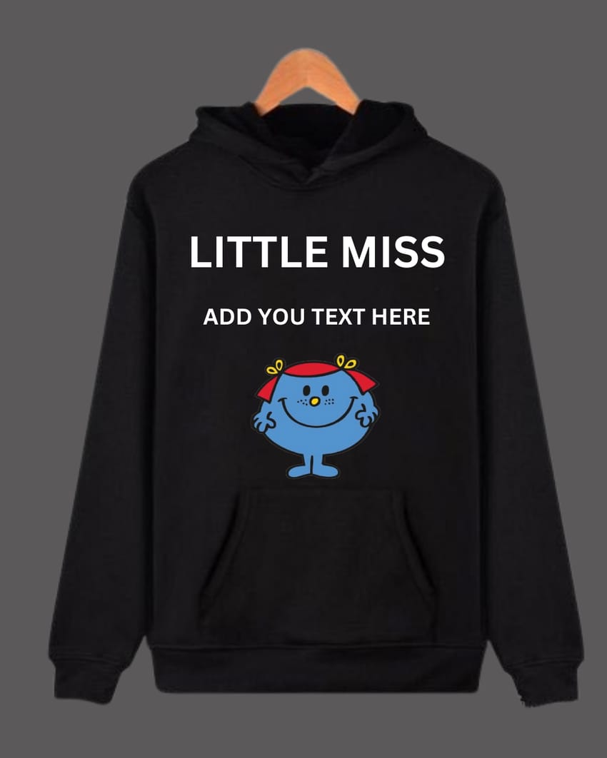 Little Miss Customizable Hoodie - Close Up | Pinky Promise