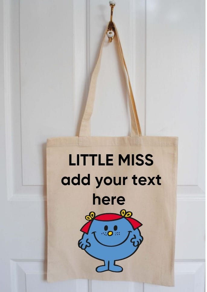 Buy Little miss customizable tote bag at Pinky Promise