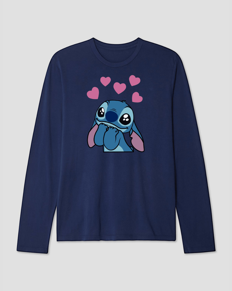 Long Sleeve stitch Cotton T-shirt - Close Up | Pinky Promise
