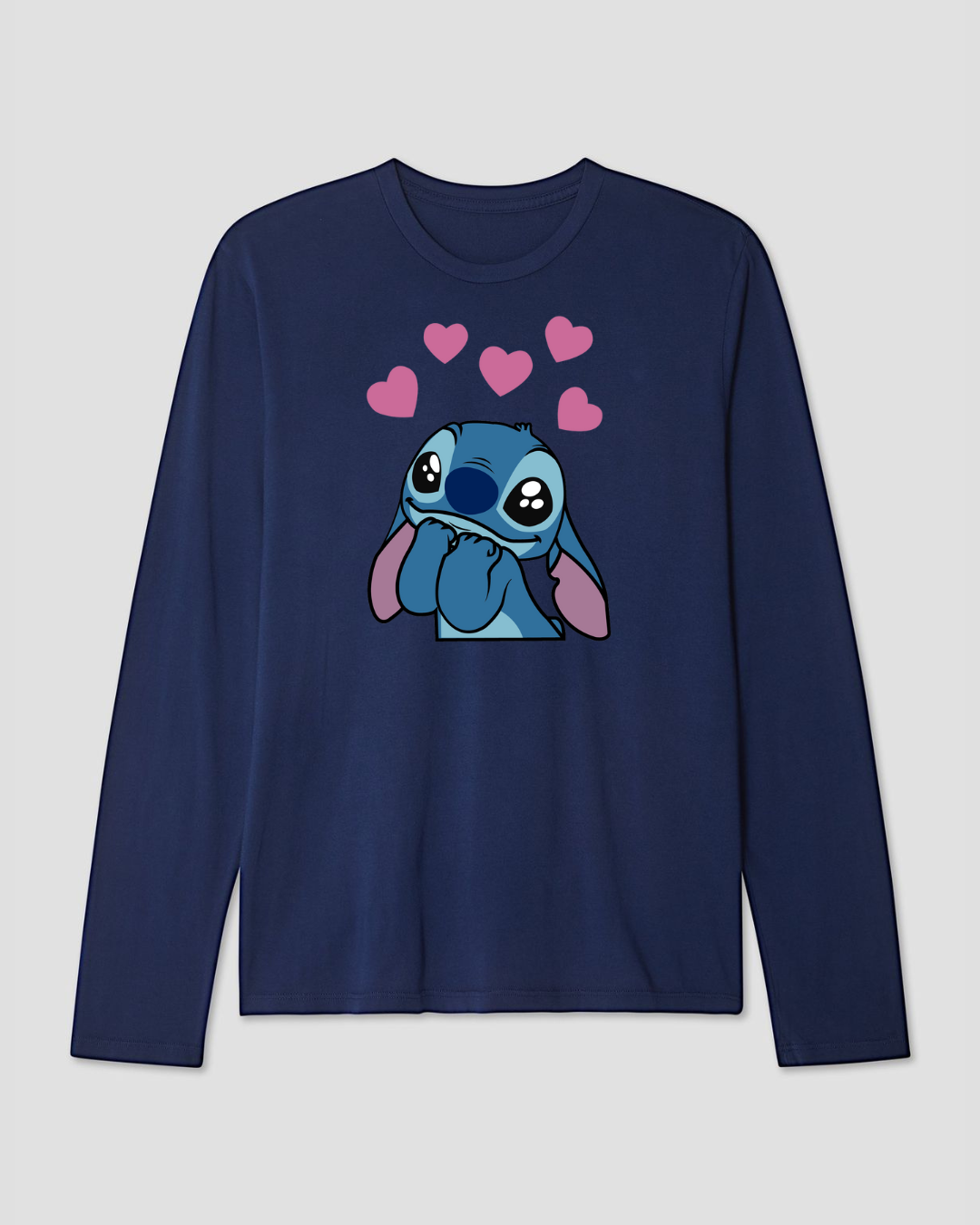 Long Sleeve stitch Cotton T-shirt - Close Up | Pinky Promise