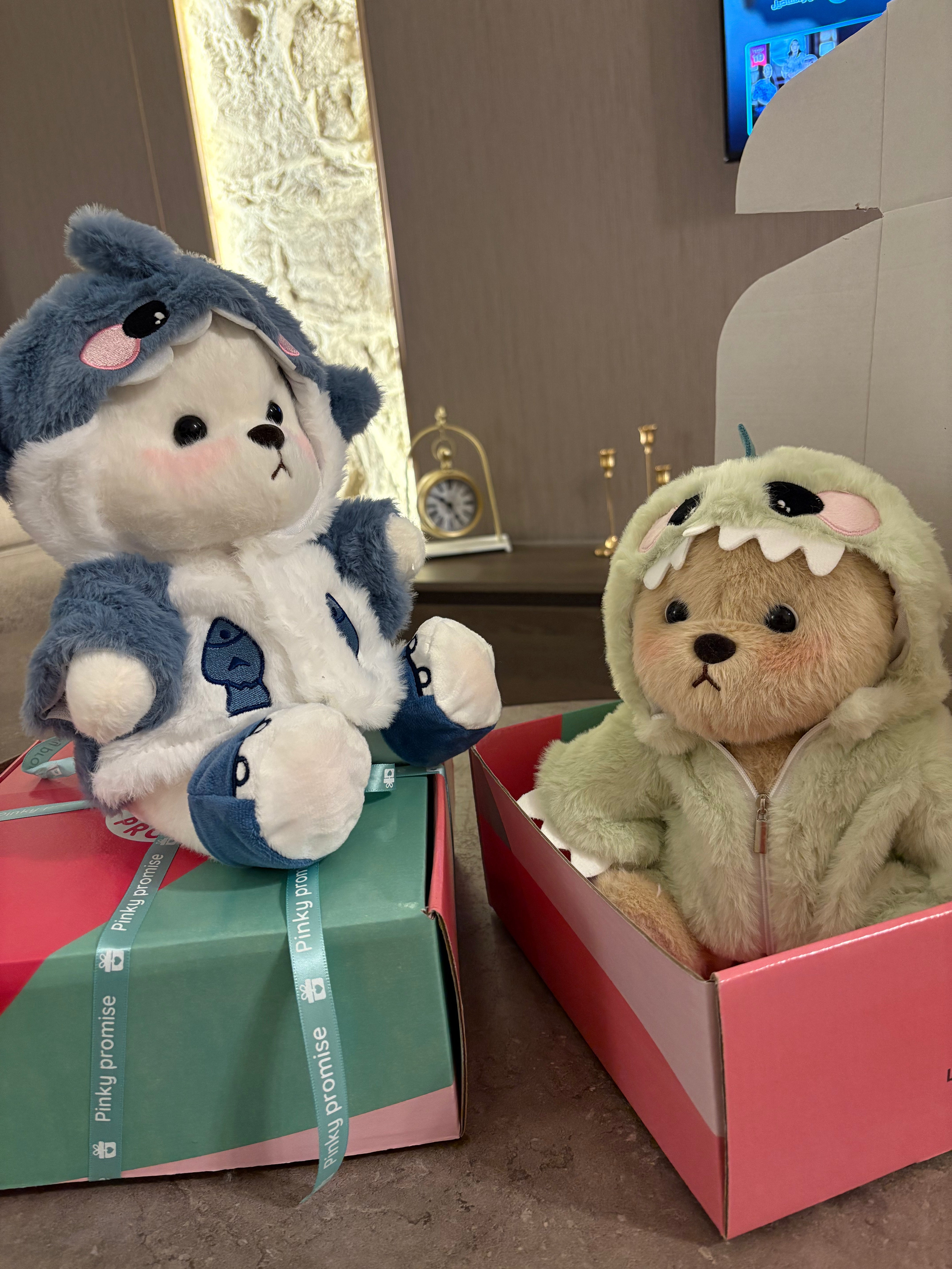 Love Me Bear Plush Toy – 28 cm - Close Up | Pinky Promise