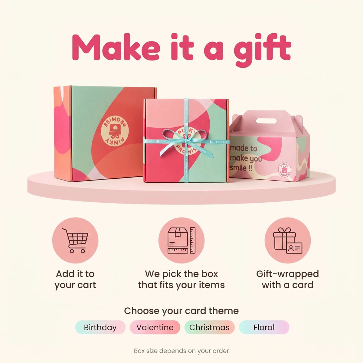 Make my order a gift package - Pinky Promise