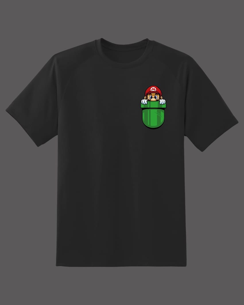 Buy Mario pocket T-shirt at Pinky Promise