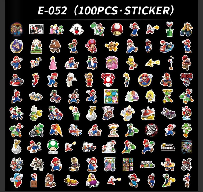 Buy mario stickers at Pinky Promise