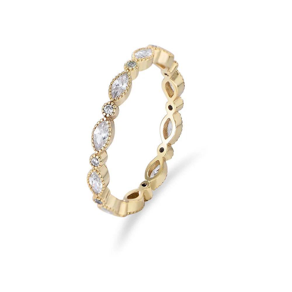 Marquise and round shape ring | Pinky Promise