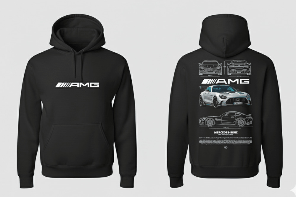 Mercedes AMG Hoodie - Close Up | Pinky Promise