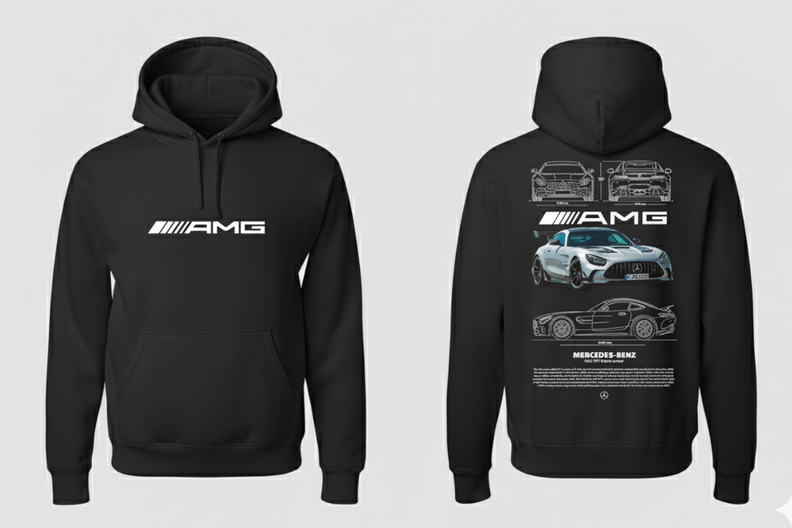 Mercedes AMG Hoodie - Close Up | Pinky Promise