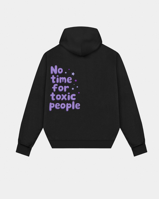 Buy No time for toxic people hoodie - Back print at Pinky Promise