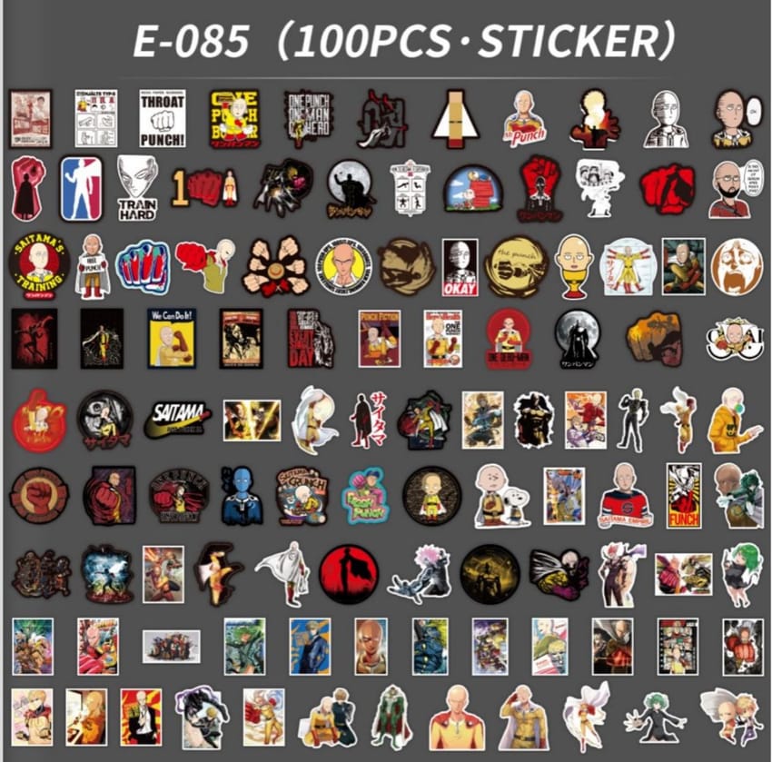 Buy one punch man stickers at Pinky Promise