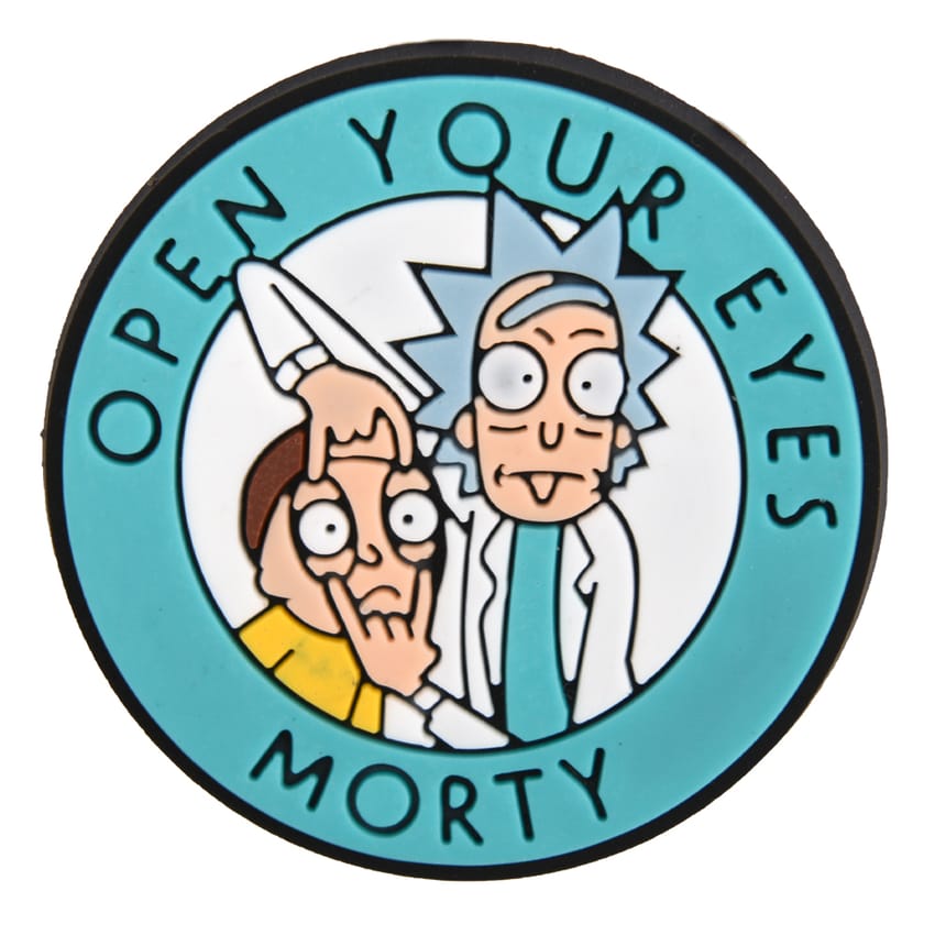 Buy Open your eyes morty rick and morty charm at Pinky Promise