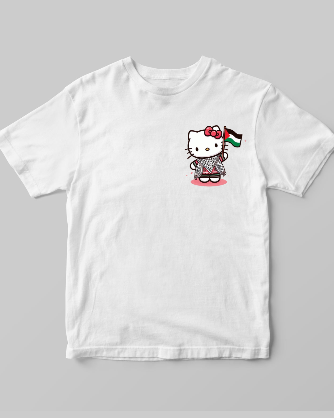 Palestinian Hello kitty T-shirt - Close Up | Pinky Promise